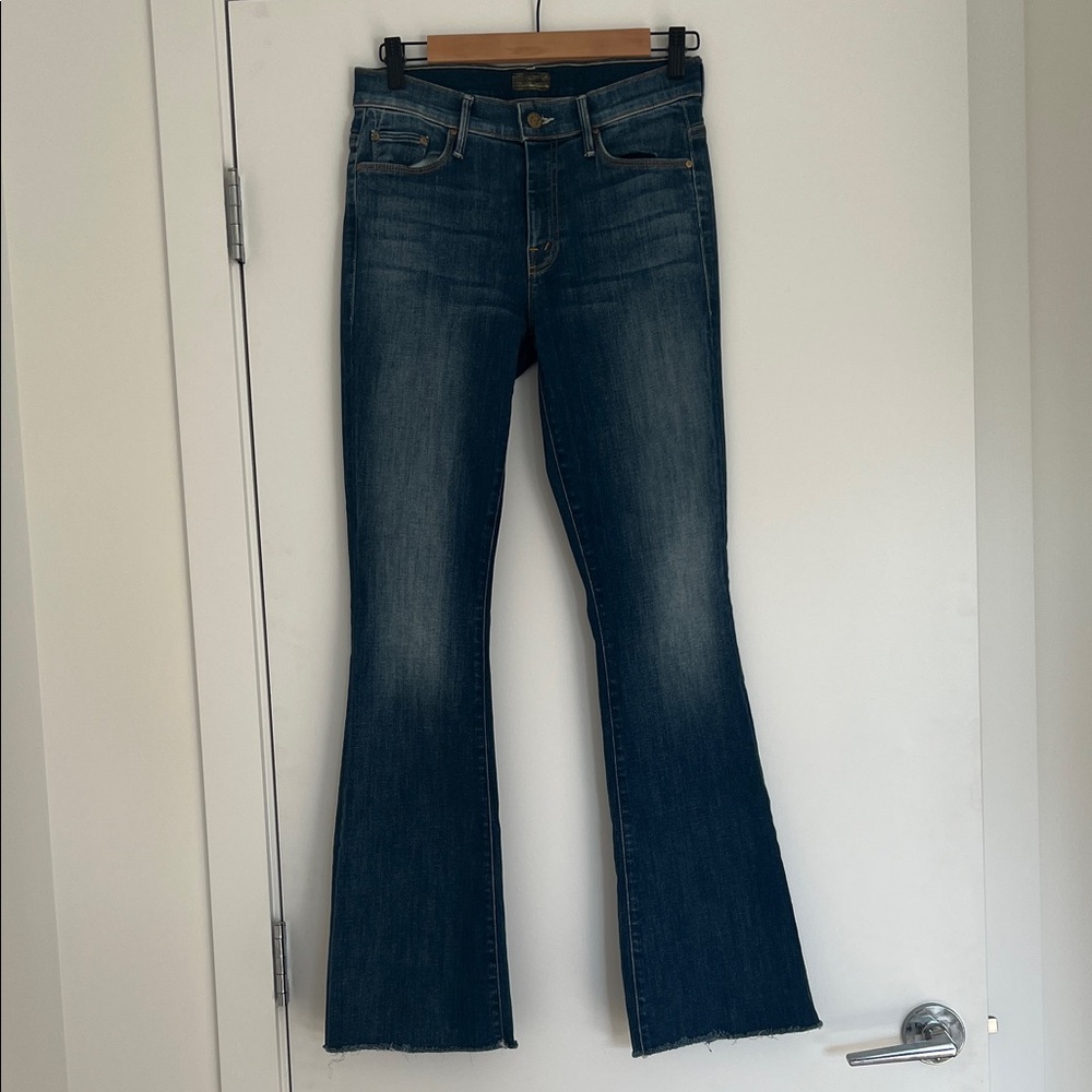 MOTHER Dark Blue Flare Jeans